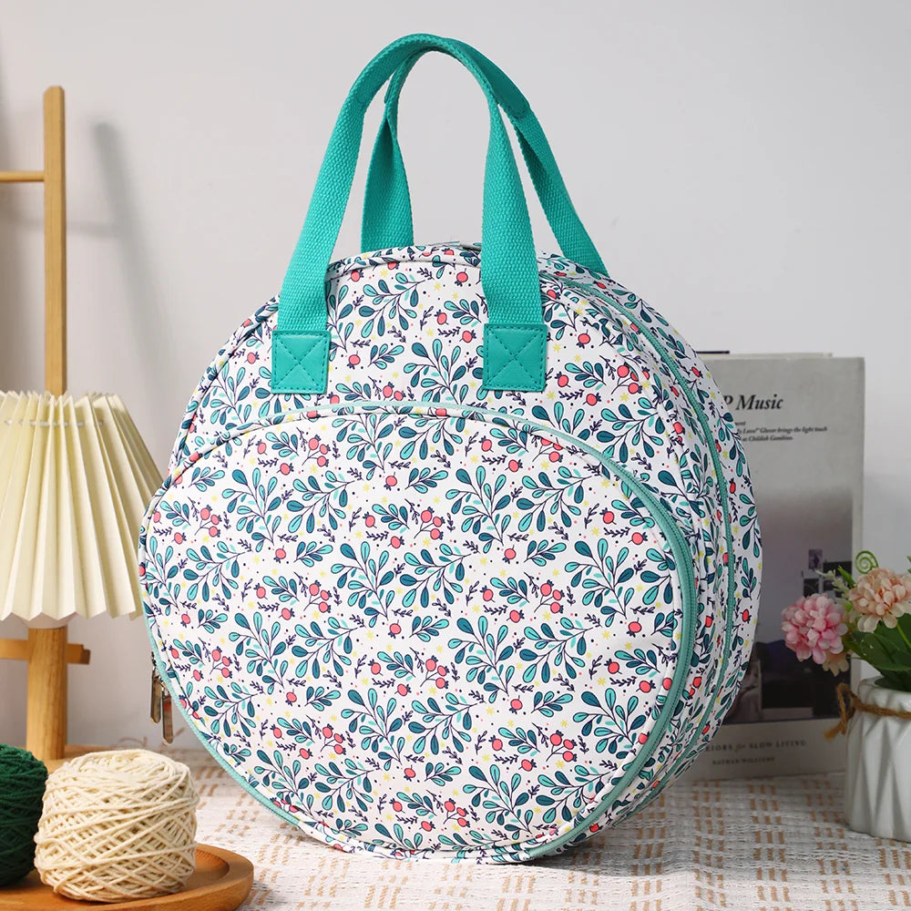 Round Embroidery Hoop and Thread Storage Bag – EB047-C7