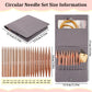 Thirteen interchangeable needle sizes from 3.0 to 10.0 mm with gray storage case