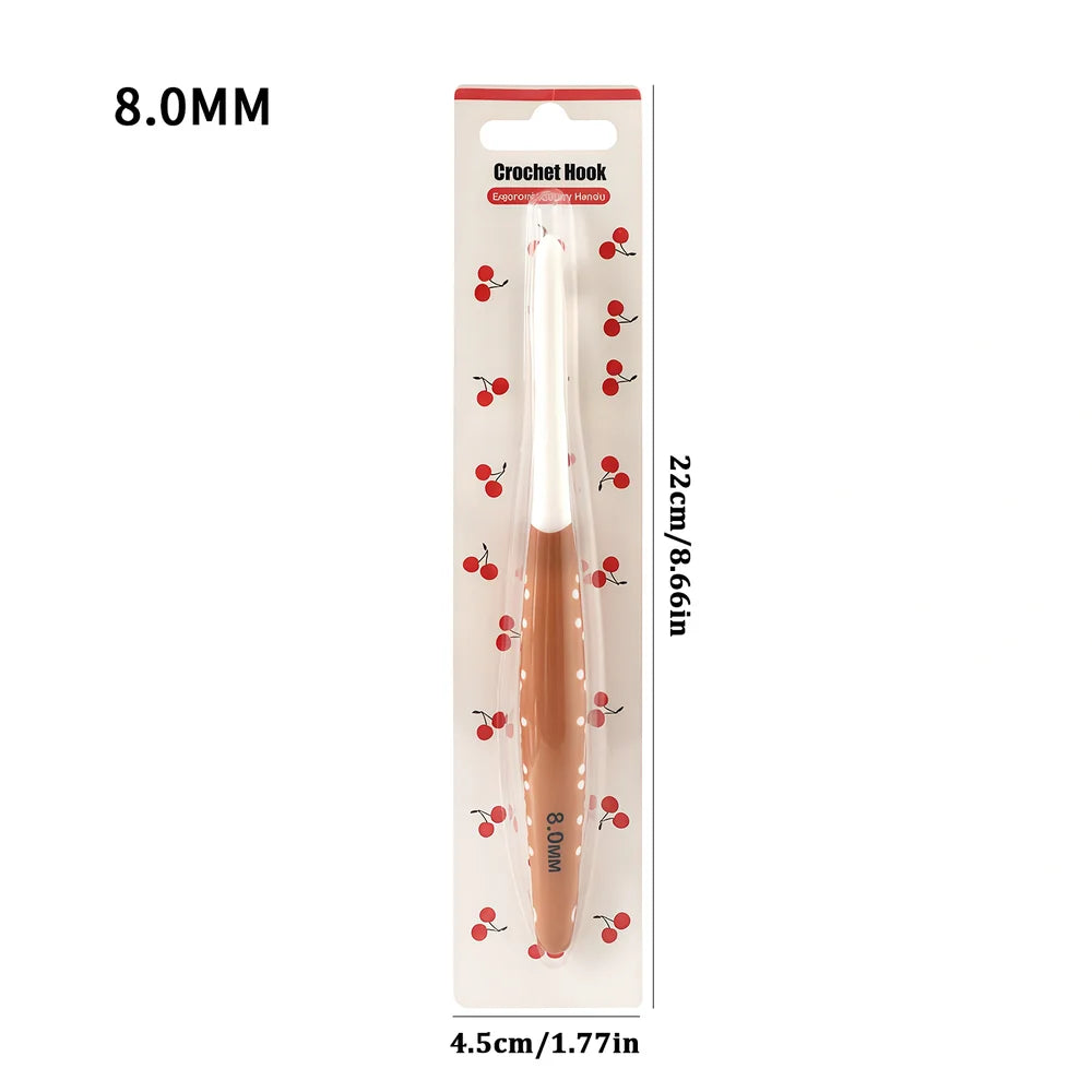 Cherry Two-Tone Large Crochet Hooks, 1, 3 or 6-Piece Options – CH166