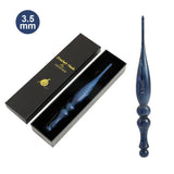 Vintage blue wooden crochet hook with premium gift packaging