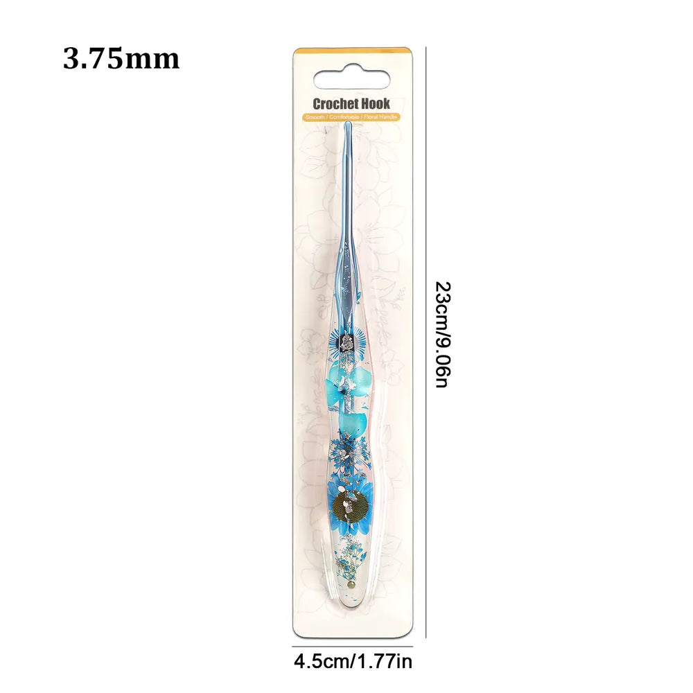 Floral Resin Ergonomic Crochet Hooks CH176 – 2.25–8.0mm