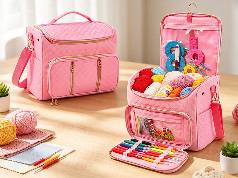 Dr.Sheknit Storage is made to help knitters and crocheters keep tools