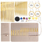 Interchangeable Crochet Hook & Circular Knitting Needle Set, 3.0–10.0 mm – KN054