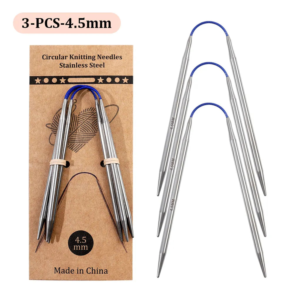 Dr.SheKnit Flexible Double-Pointed Knitting Needles, 3-Piece Set – KN058