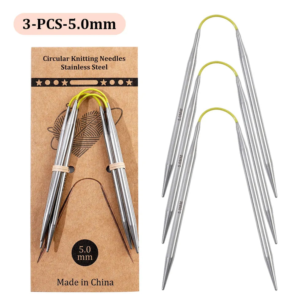 Dr.SheKnit Flexible Double-Pointed Knitting Needles, 3-Piece Set – KN058