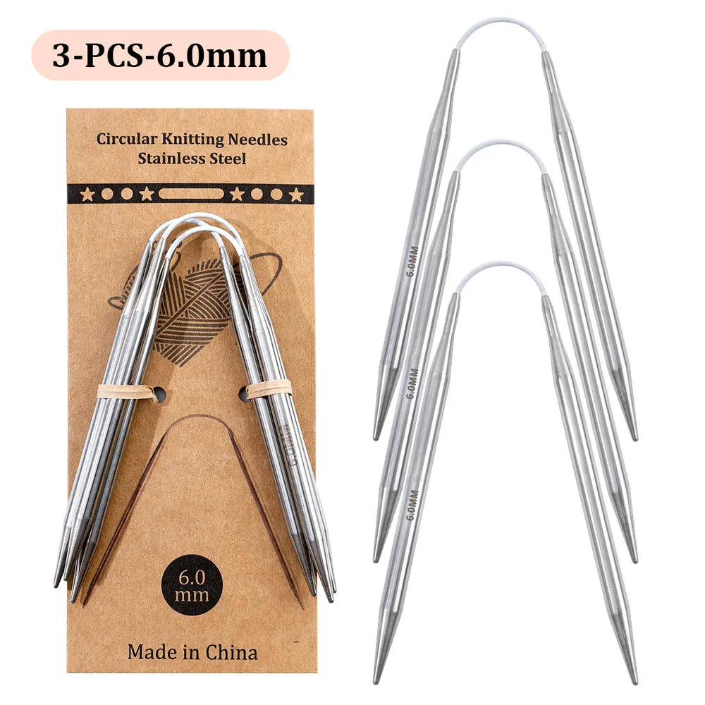 Dr.SheKnit Flexible Double-Pointed Knitting Needles, 3-Piece Set – KN058