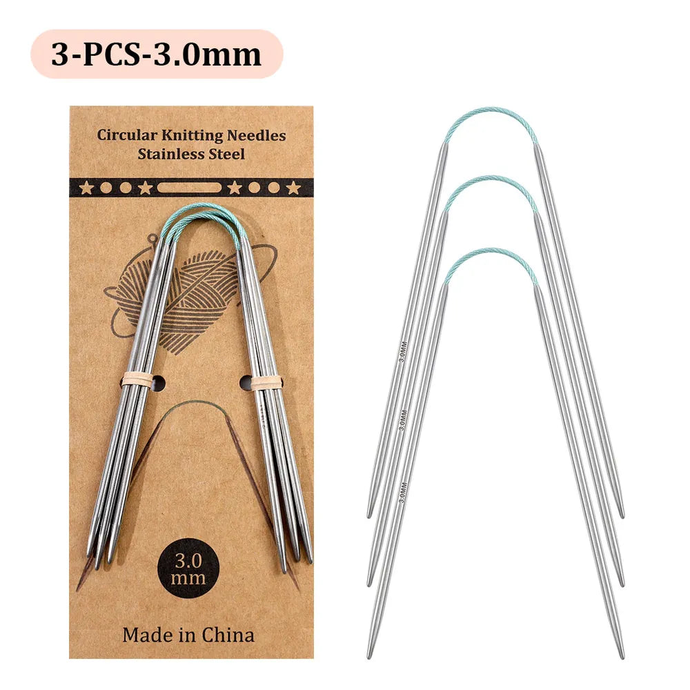 Dr.SheKnit Flexible Double-Pointed Knitting Needles, 3-Piece Set – KN058