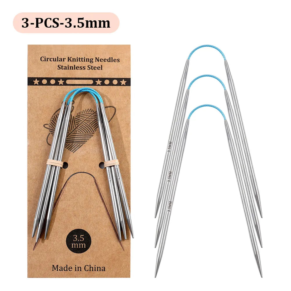 Dr.SheKnit Flexible Double-Pointed Knitting Needles, 3-Piece Set – KN058