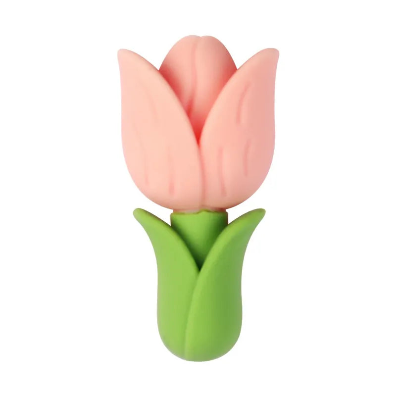 AC373-C76 pink tulip knitting needle stoppers  