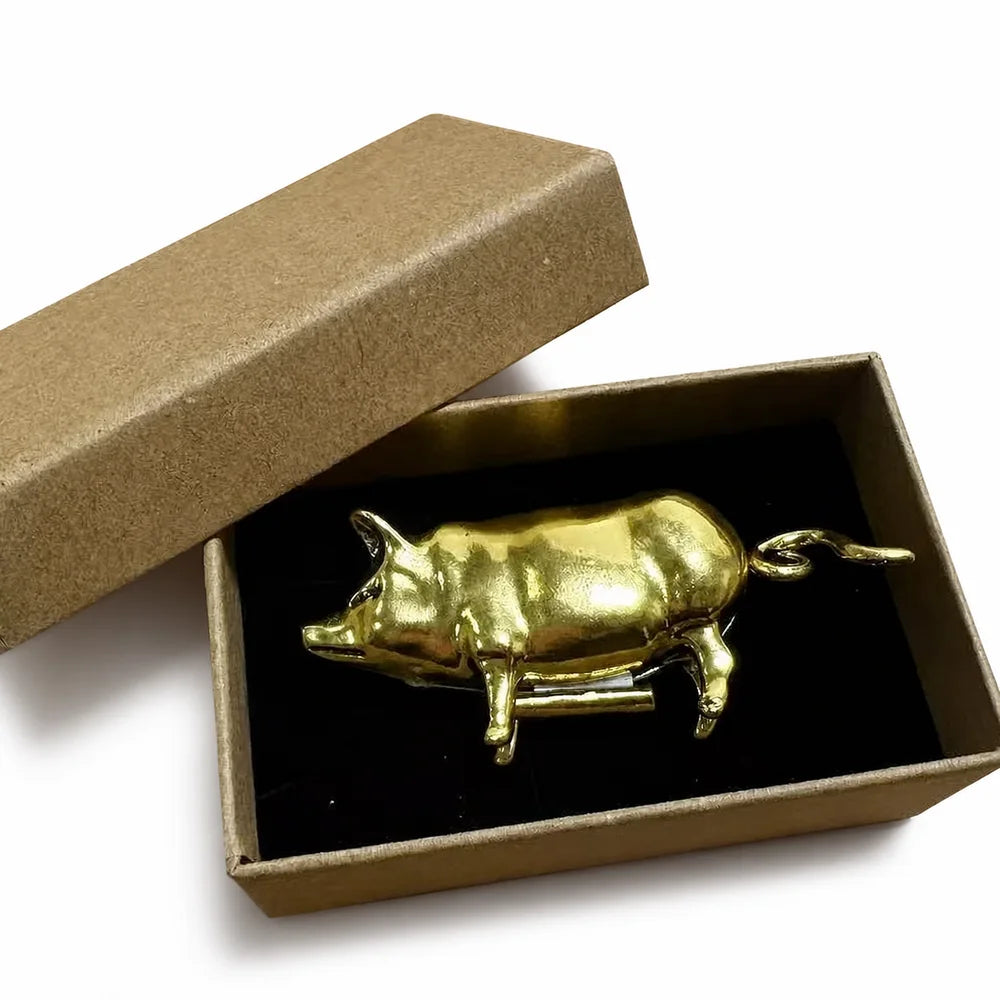 Dr.SheKnit Antique Silver Pig-Shaped Mini Tape Measure – TM26012