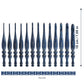 Vintage blue wooden crochet hooks available in 13 sizes