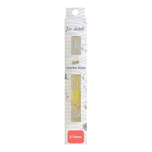 Dr.SheKnit CH177 2.75mm floral resin cat paw crochet hook in retail packaging