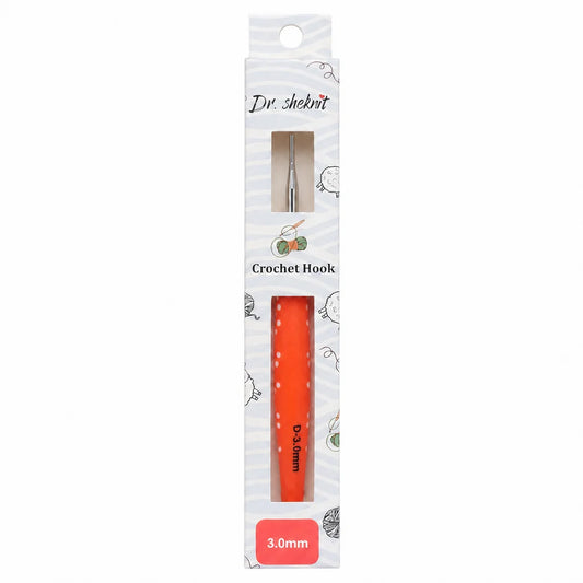 CH178 3.0 mm cherry ergonomic crochet hook in retail packaging