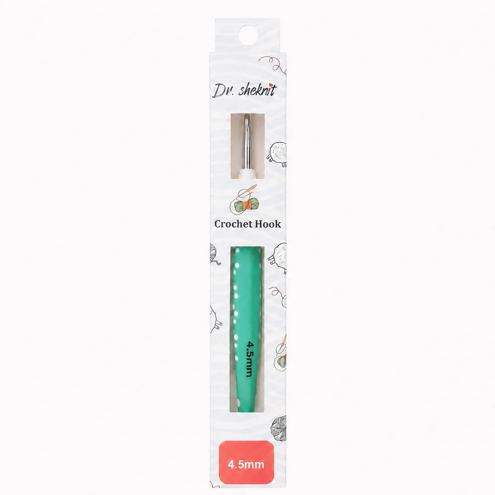 CH178 4.5 mm cherry ergonomic crochet hook in retail packaging