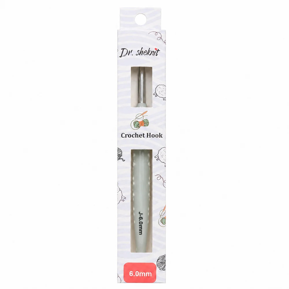 CH178 6.0 mm cherry ergonomic crochet hook in retail packaging