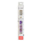 CH179 3.5 mm purple silver foil floral resin crochet hook in retail packaging