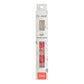 CH179 3.0 mm red silver foil floral resin crochet hook in retail packaging