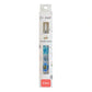 CH179 6.0 mm blue silver foil floral resin crochet hook in retail packaging