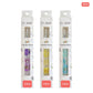 CH179 three-piece silver foil floral resin crochet hook set in 3.5, 4.0 and 4.5 mm sizes