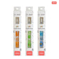 CH179 three-piece silver foil floral resin crochet hook set in 5.0, 5.5 and 6.0 mm sizes