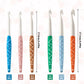 CH166 crochet hook sizes from 6 to 12 mm with a total length of 17 centimeters