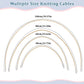 Circular knitting needle cables in 40, 60, 80 and 100 cm lengths
