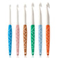 Dr.SheKnit cherry two-tone large crochet hook set in six sizes from 6 to 12 mm
