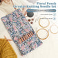 Dr.SheKnit rose gold interchangeable circular knitting needle set with blue floral pouch