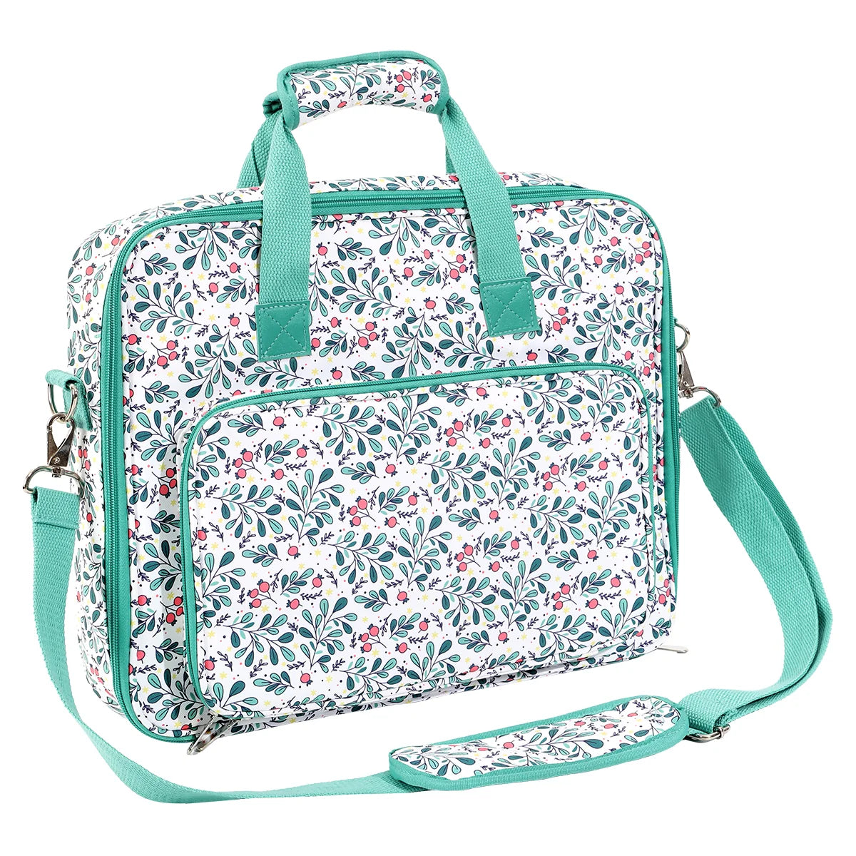 Floral Embroidery Storage Bag with Shoulder Strap – EB034-C8