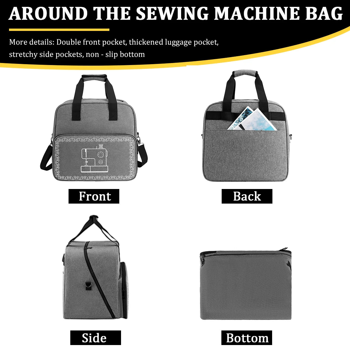 Compact Padded Sewing Machine Carrying Case – EB042-C3
