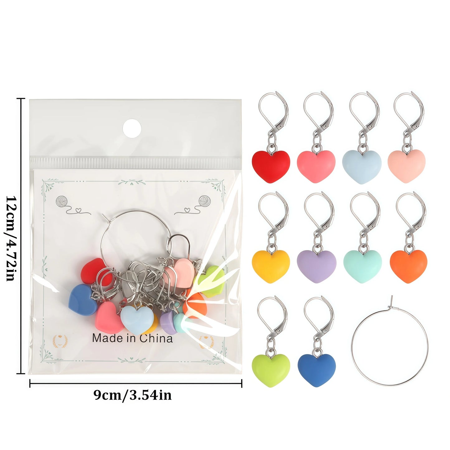 Decorative Charm Stitch Marker Sets with Holder Ring – SM417