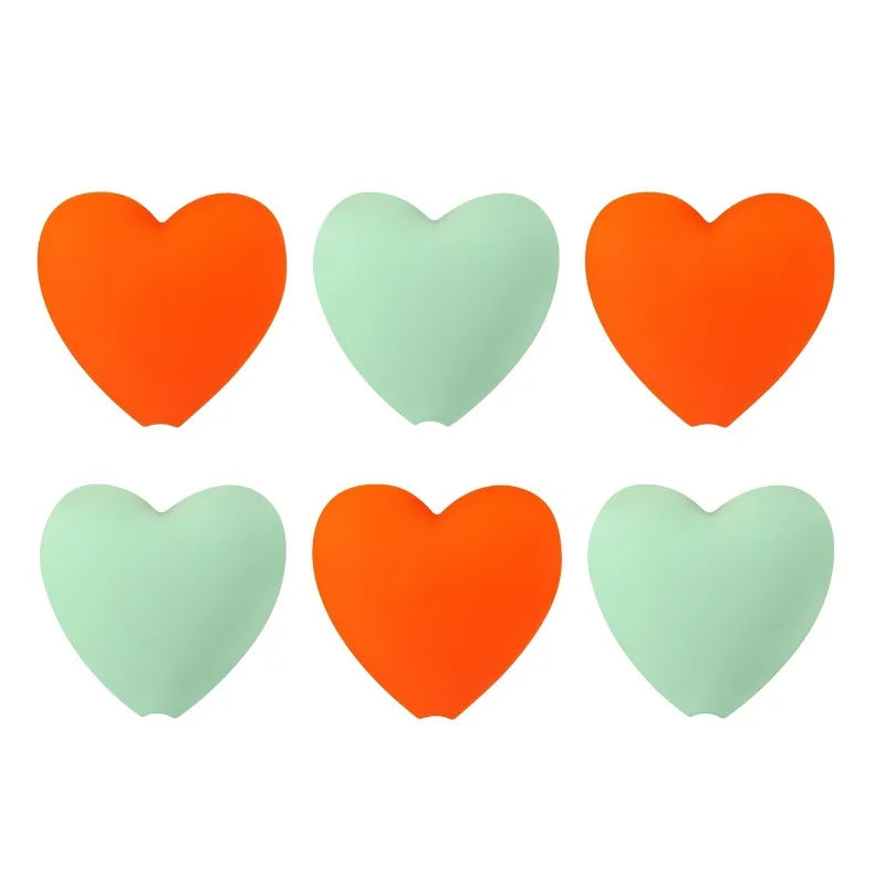 Heart-Shaped Silicone Knitting Needle Stoppers AC373-C14 – 6 Pack