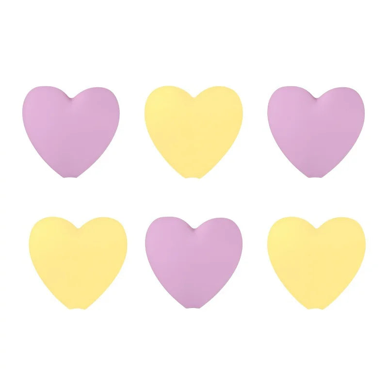 Heart-Shaped Silicone Knitting Needle Stoppers AC373-C14 – 6 Pack