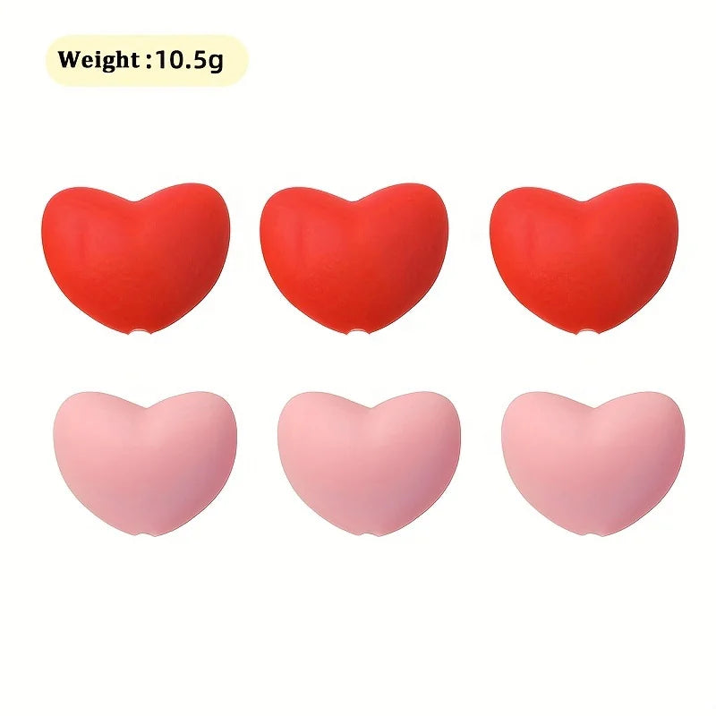 Heart-Shaped Silicone Knitting Needle Stoppers AC373-C14 – 6 Pack