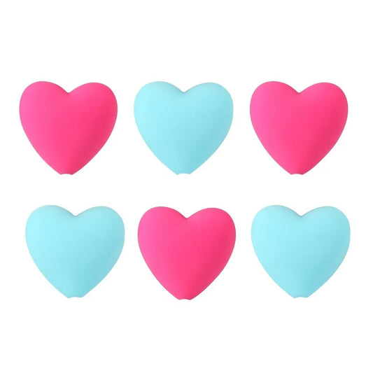 Heart-Shaped Silicone Knitting Needle Stoppers AC373-C14 – 6 Pack