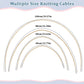 Four circular knitting cables in 40, 60, 80 and 100 cm lengths