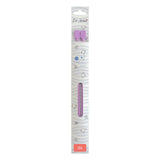 Purple KN005 4 mm plastic straight knitting needle in 25 cm retail packaging