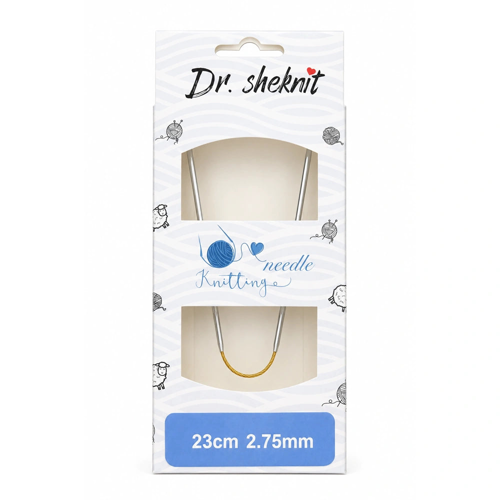 Dr.SheKnit 23cm Flexible Double-Pointed Knitting Needle – Single Size or 13-Piece Set KN058
