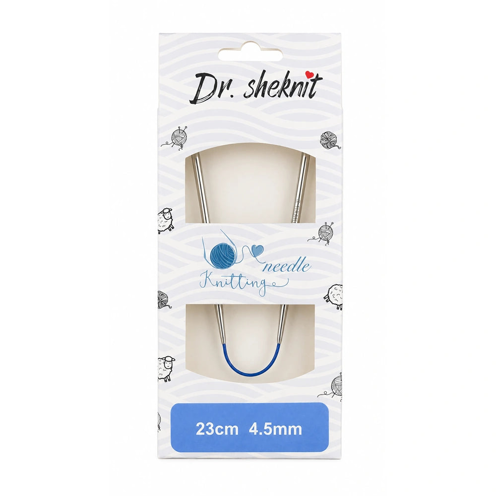 Dr.SheKnit 23cm Flexible Double-Pointed Knitting Needle – Single Size or 13-Piece Set KN058