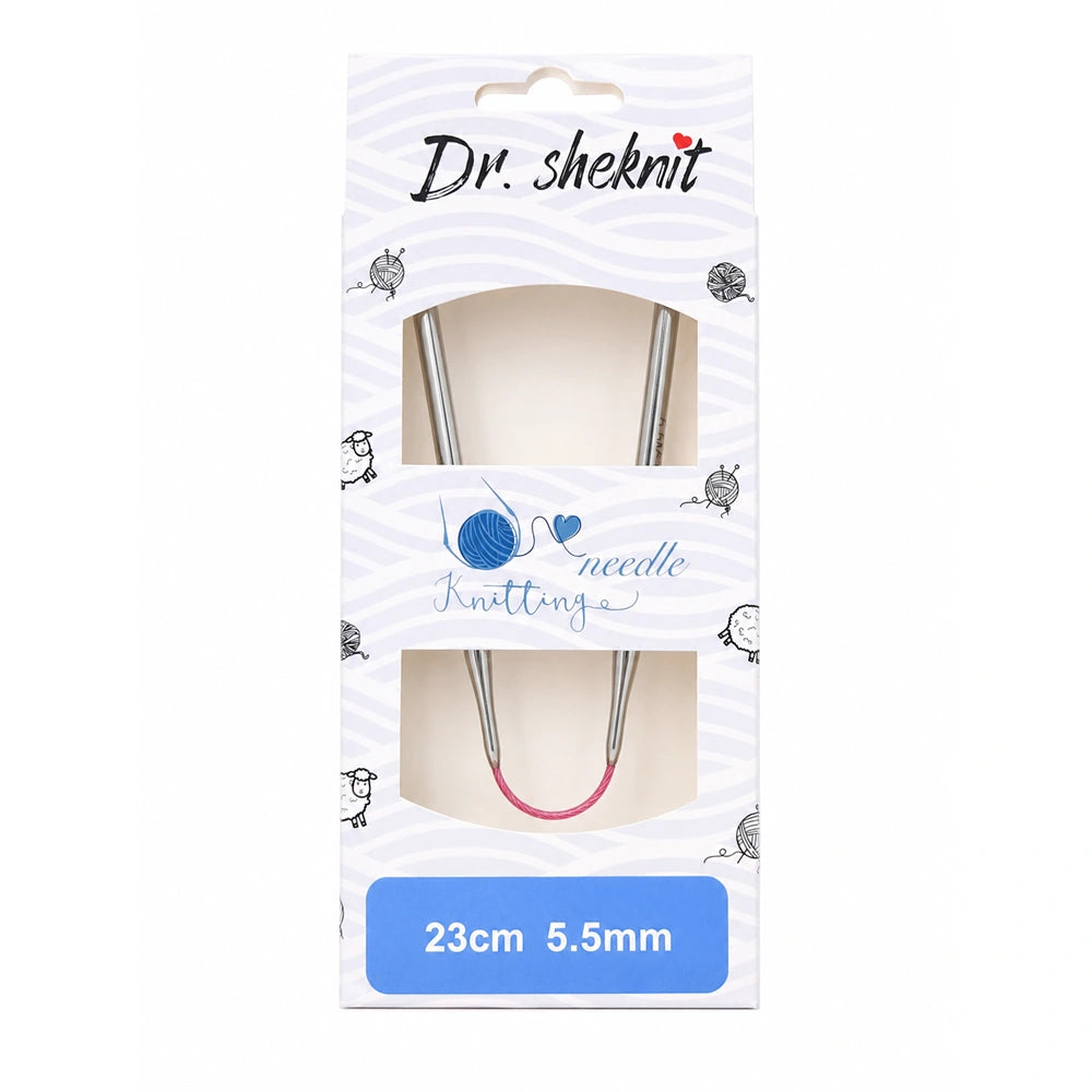 Dr.SheKnit 23cm Flexible Double-Pointed Knitting Needle – Single Size or 13-Piece Set KN058
