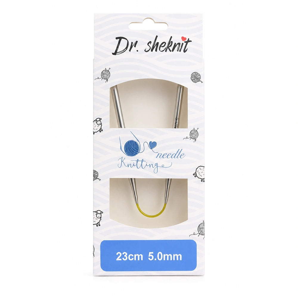Dr.SheKnit 23cm Flexible Double-Pointed Knitting Needle – Single Size or 13-Piece Set KN058
