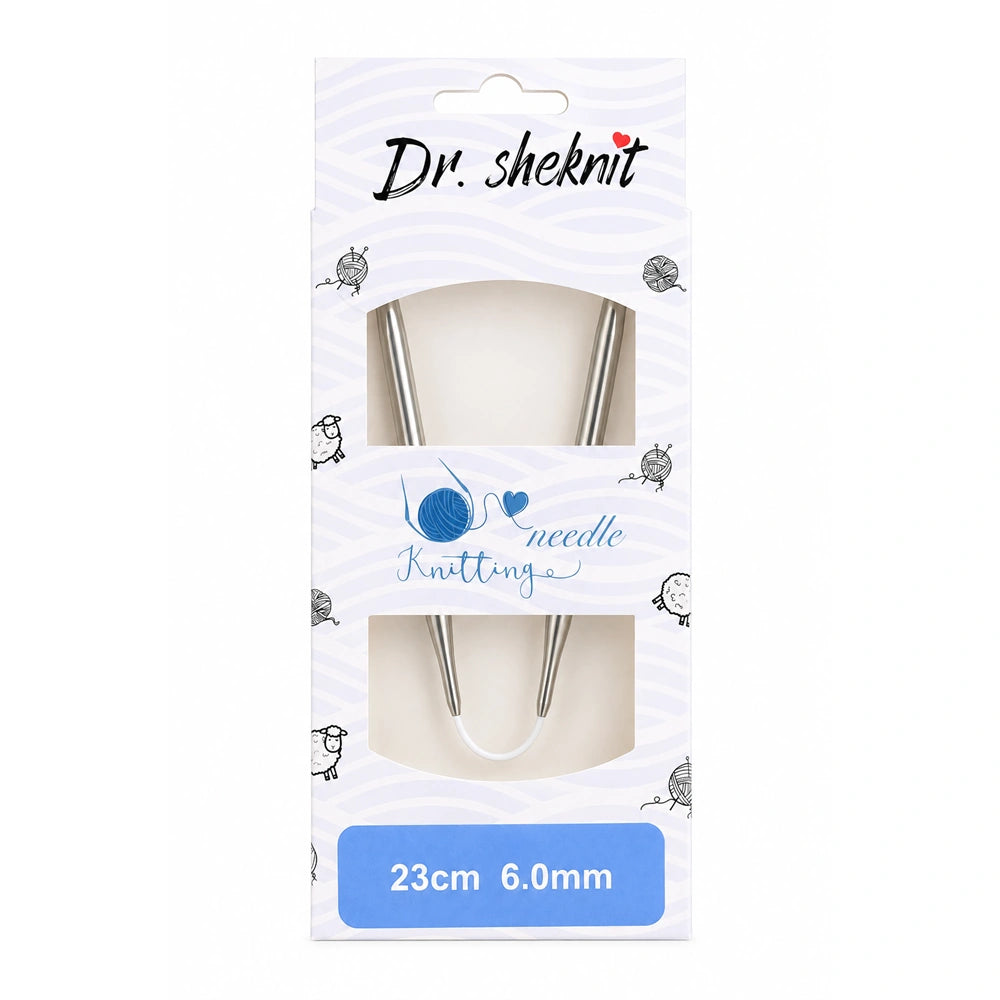 Dr.SheKnit 23cm Flexible Double-Pointed Knitting Needle – Single Size or 13-Piece Set KN058