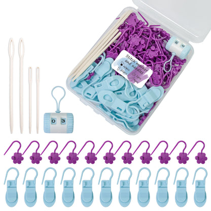 85-Piece Knitting Stitch Marker & Row Counter Set – AC423