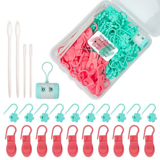85-Piece Knitting Stitch Marker & Row Counter Set – AC423