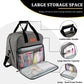 Large-capacity sewing machine bag with front accessory organizer pockets