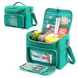 Quilted Yarn Storage Bag with Crochet Hook Organizer – EB122