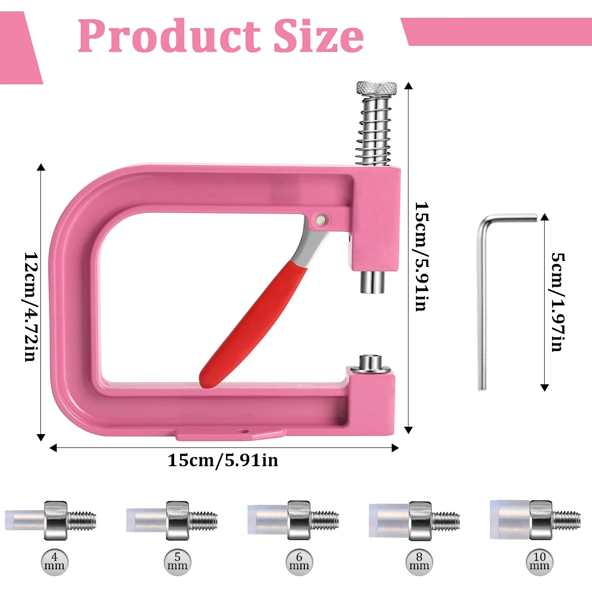 Hand Press Pearl Rivet Setting Tool for Clothing & Crafts – BT087