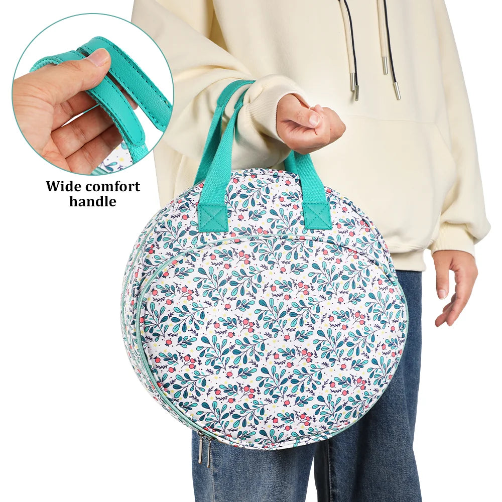 Round Embroidery Hoop and Thread Storage Bag – EB047-C7