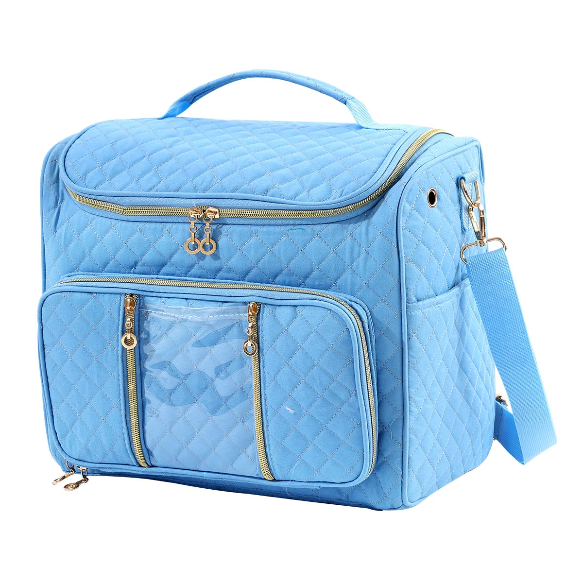 Quilted Yarn Storage Bag with Crochet Hook Organizer – EB122