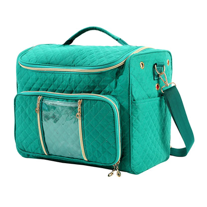 Quilted Yarn Storage Bag with Crochet Hook Organizer – EB122